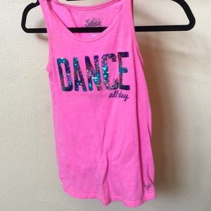“Dance all day” workout tank top